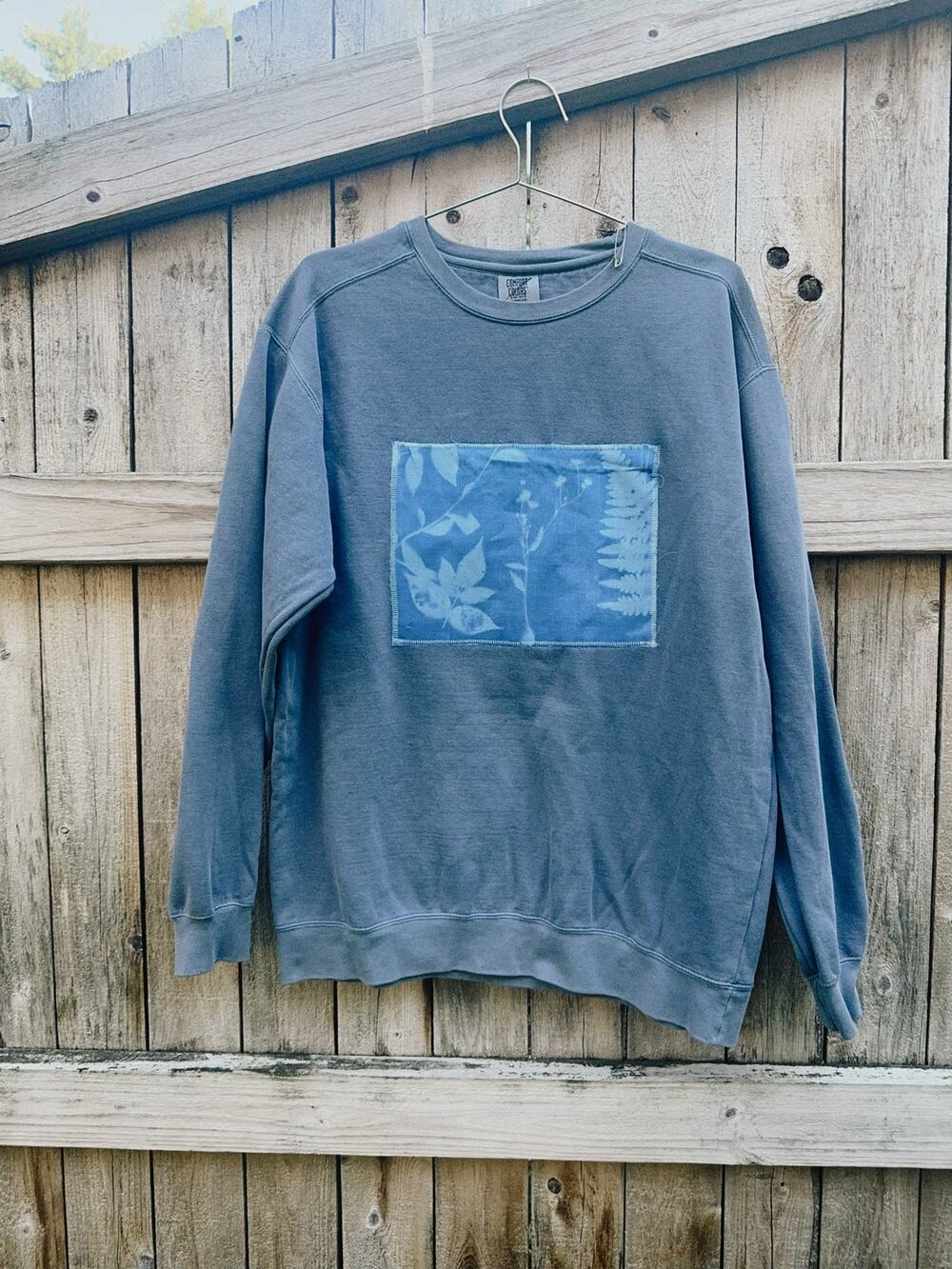 one of one sunprinted sweatshirt | size L